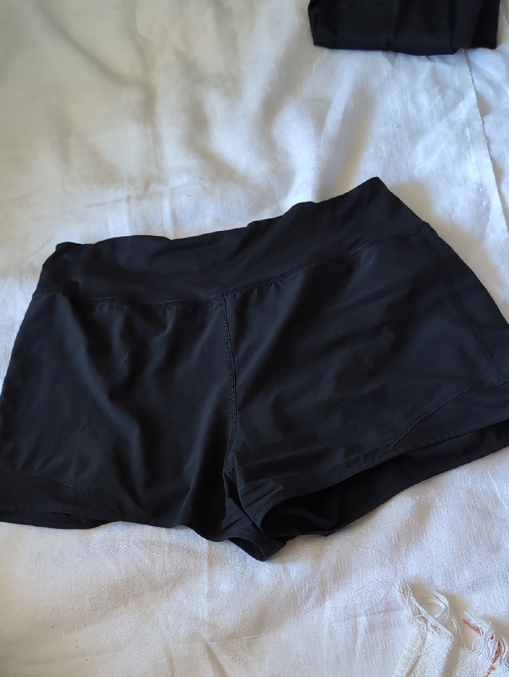 Women's Black High-Rise Athletic Shorts